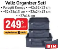 VALİZ ORGANİZER SETİ